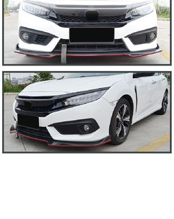 FOR 16-21 HONDA CIVIC SEDAN V3 GLOSSY BLACK HIGHKICK DUCKBILL TRUNK SPOILER WING