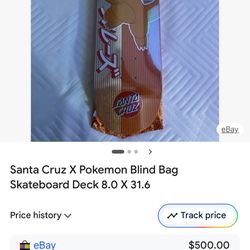 Pokémon Santa Cruz Skateboard 