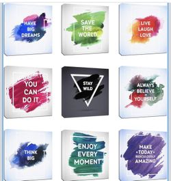 Inspirational Quote Canvas Wall Art