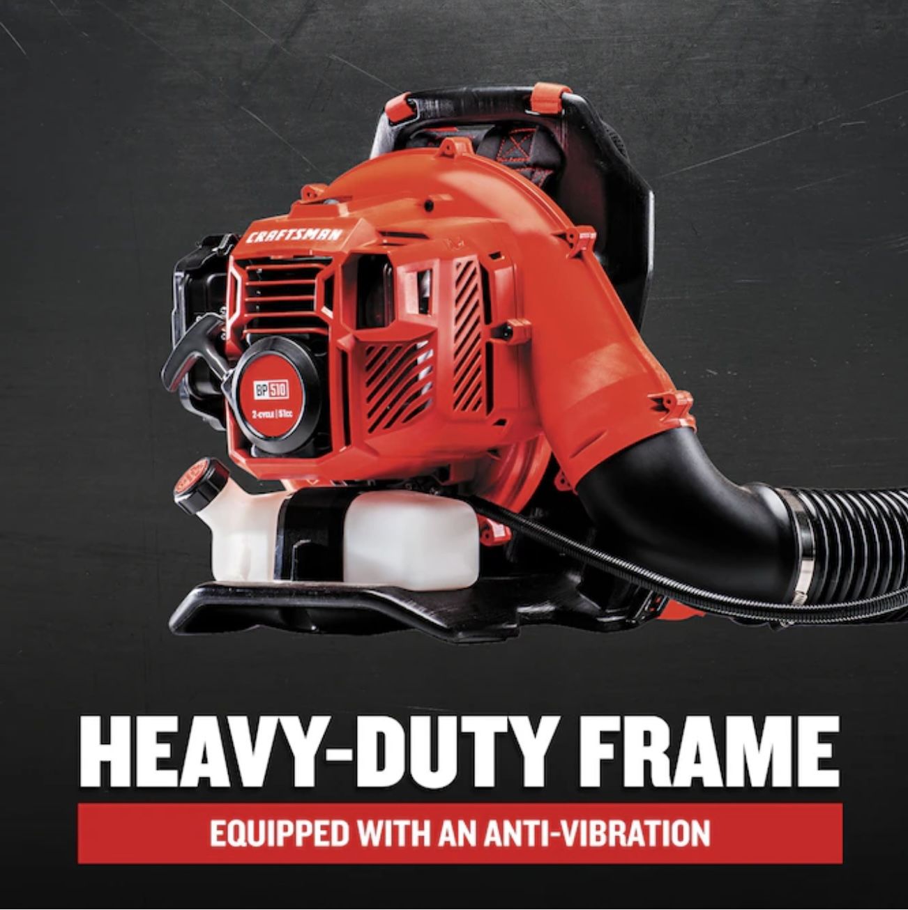 CRAFTSMAN BP510 51-cc 2-cycle 600-CFM 220-MPH Gas Backpack Leaf Blower Item #: (contact info removed) | Model #: CMXGAAMR51BP
