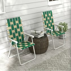 Set Of Two Folding Chairs