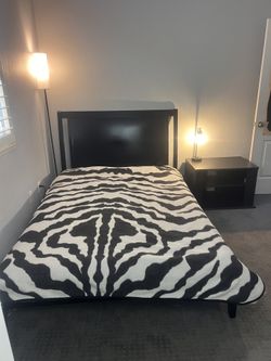 Black Wooden Bedroom Set Full Mattress