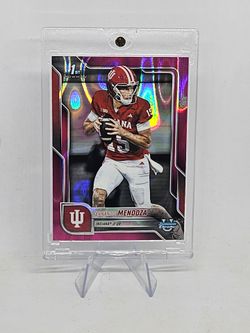 2025 Bowman U Chrome - Fernando Mendoza #109 Pink Lava Refractor Indiana