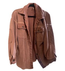 Rare cult favorite Free people ruby shacket jacket fleece mauve women’s Sz xs