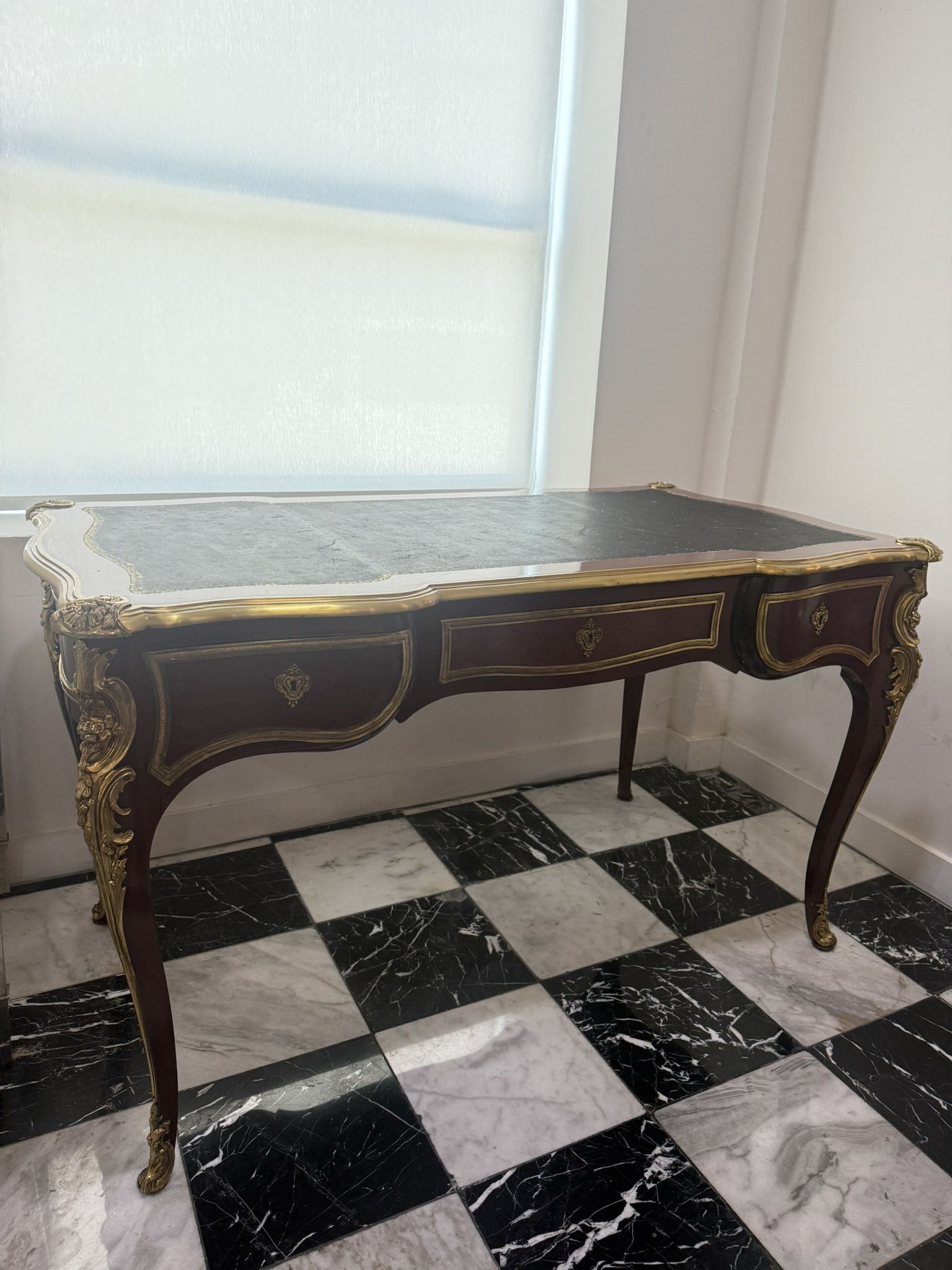 Wood Desk Antique! Very High End