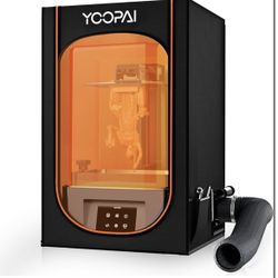 Resin 3D Printer Enclosure with Ventilation, 3D Printer Vented Enclosure Tent Cover Eliminate Odors Dustproof Isolate Noise Compatible with Creality A