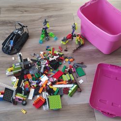 LEGOS SET WITH BOAT AND LEGO BOX  Thumbnail
