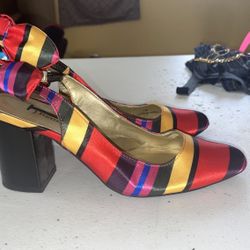 J. Renee “Cipriana-JJ” Silk Slingback Pumps – Women’s Size 7