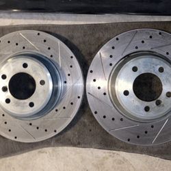 E90/E92/E93 Dynamic Friction F&R Drilled/Slotted Rotors