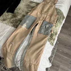 MNML - Painter Flare Overalls (Khaki - Med)