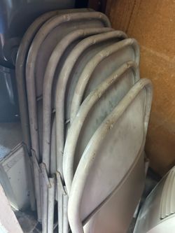 7 costco folding metal chairs 55 for 7