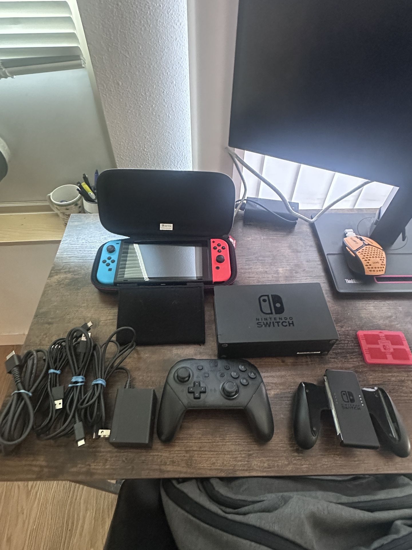 Like New Switch 1 With Pro Controller And Case 