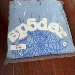 Sky Blue Sp5der Hoodie
