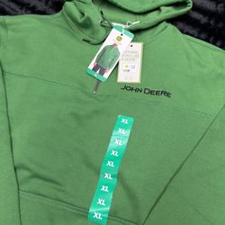John Deere Green Quarter Zip Hoodie Size Men’s XL. Brand new with tags! 