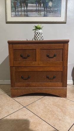 2-Drawer Wood File Cabinet – Solid & Spacious