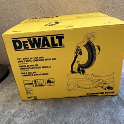 DEWALT 15 Amp Corded 10 in. Compound Single Bevel Miter Saw