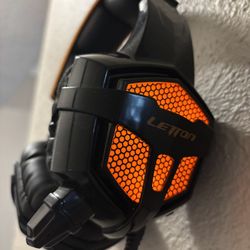 Gaming Headset LETTON G20 MultiFunction Orange Pro Headphones & Mic