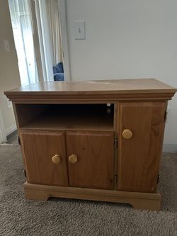 Tall Wooden Nightstand With Storage $35