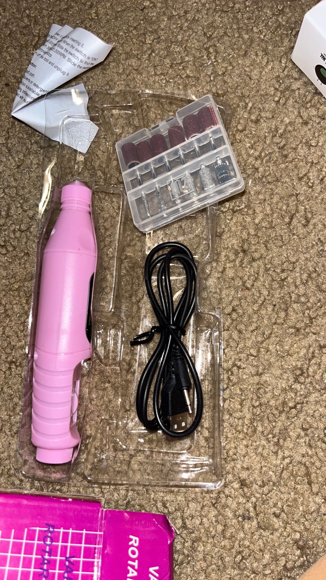 Nail Tools Nail File Electric USB Rechargeable Nail Drill Machine