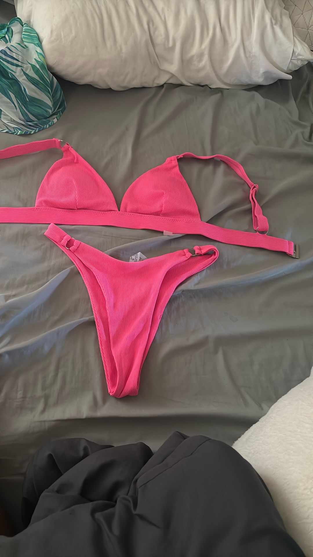 Pink Two Piece Swimsuit