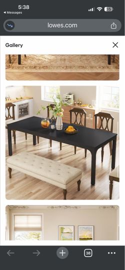 Black Rectangular Dining Table