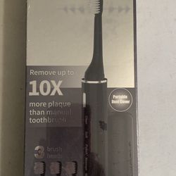 Mayze - Electric Toothbrush 3 Heads, 5 Brushing Modes (Black) (see Description)