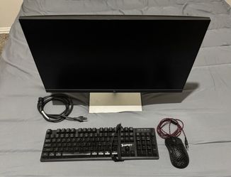 Monitor, mouse and keyboard