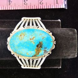 Sterling Silver Bracelets High Grade Kingman Turquoise  