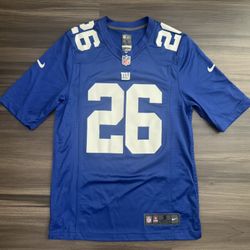 Nike New York Giants Saquon Barkley #26 NFL On Field Home Jersey Adult Small 