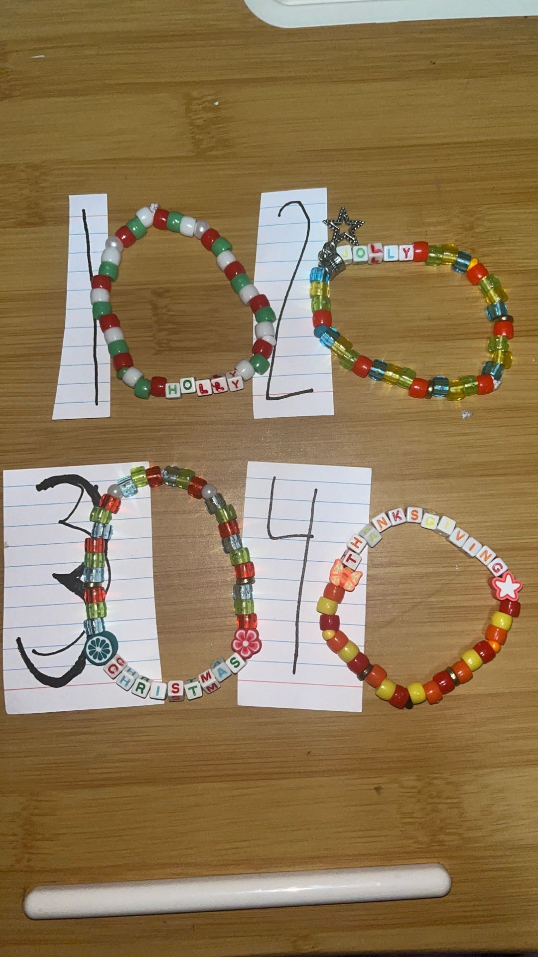 Holiday Singular Bracelets 