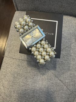  CharterClub Pearl Stretch Band Watch