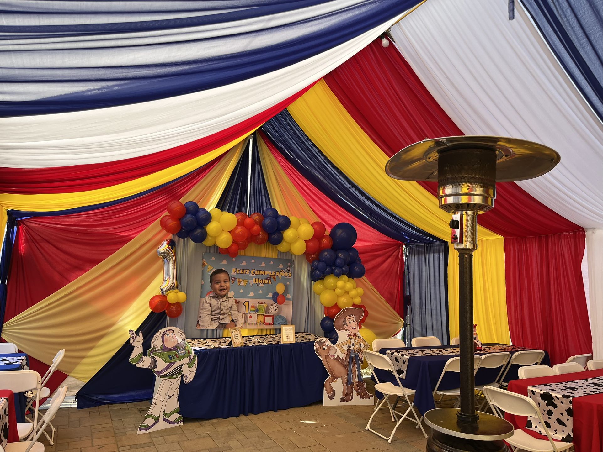 Tent , Chairs , Tables , Draping