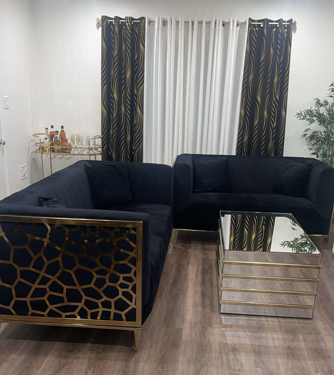 Sofa And Coffee Table Set, Brand New Great Quality