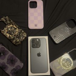 Black Titanium iPhone 15 Pro Unlocked 128GB