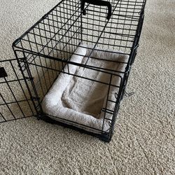 Dog Or Cat Crate & Pad Insert 13” W X 22”L X 16” h