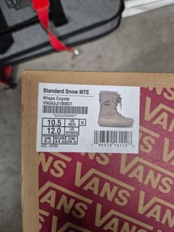 Vans x WTAPS Standard Snow MTE Boots - Coyote - Men’s 10.5 / Women’s 12 - Brand New in Box