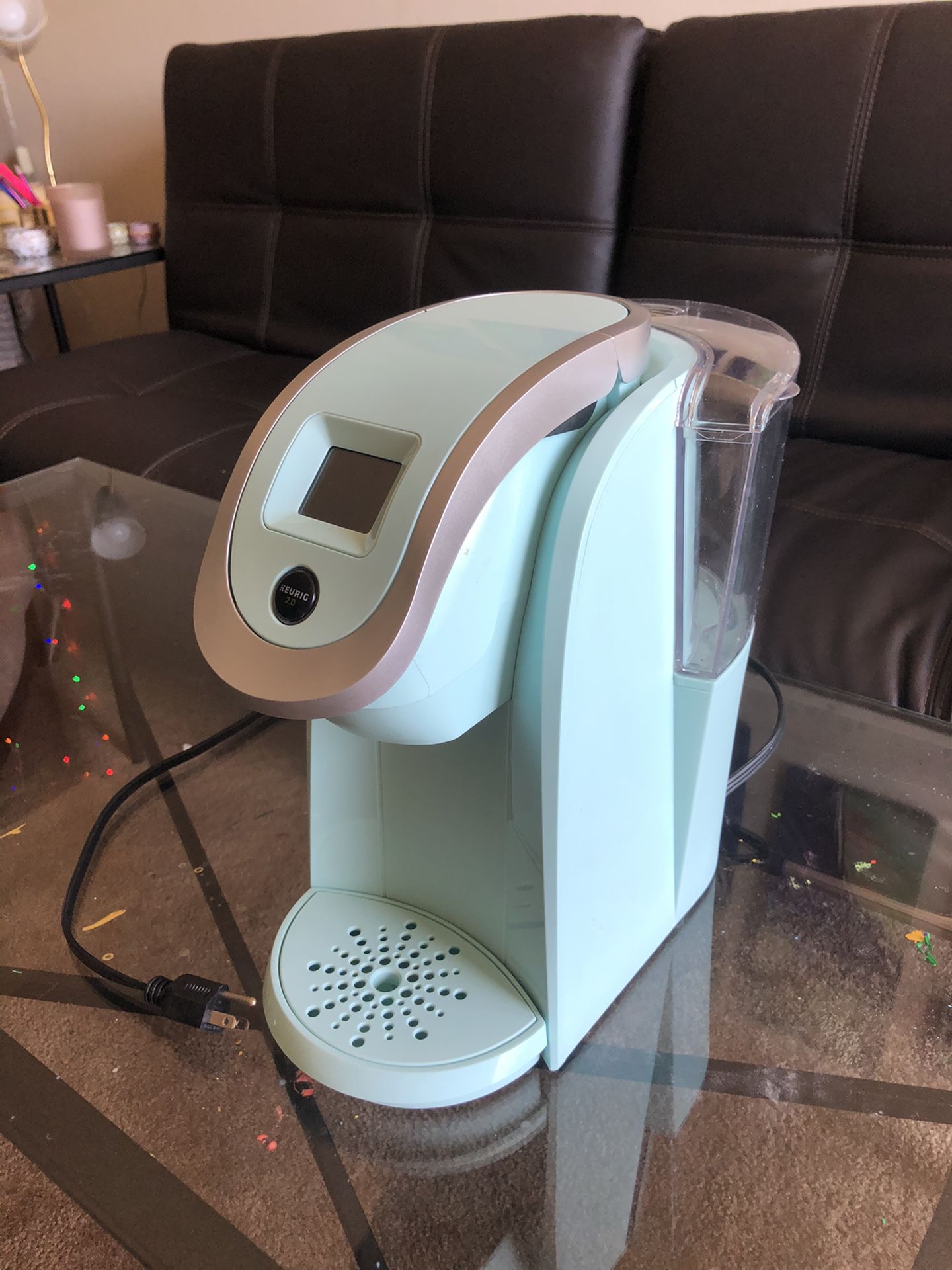 Mint green Keurig coffee maker