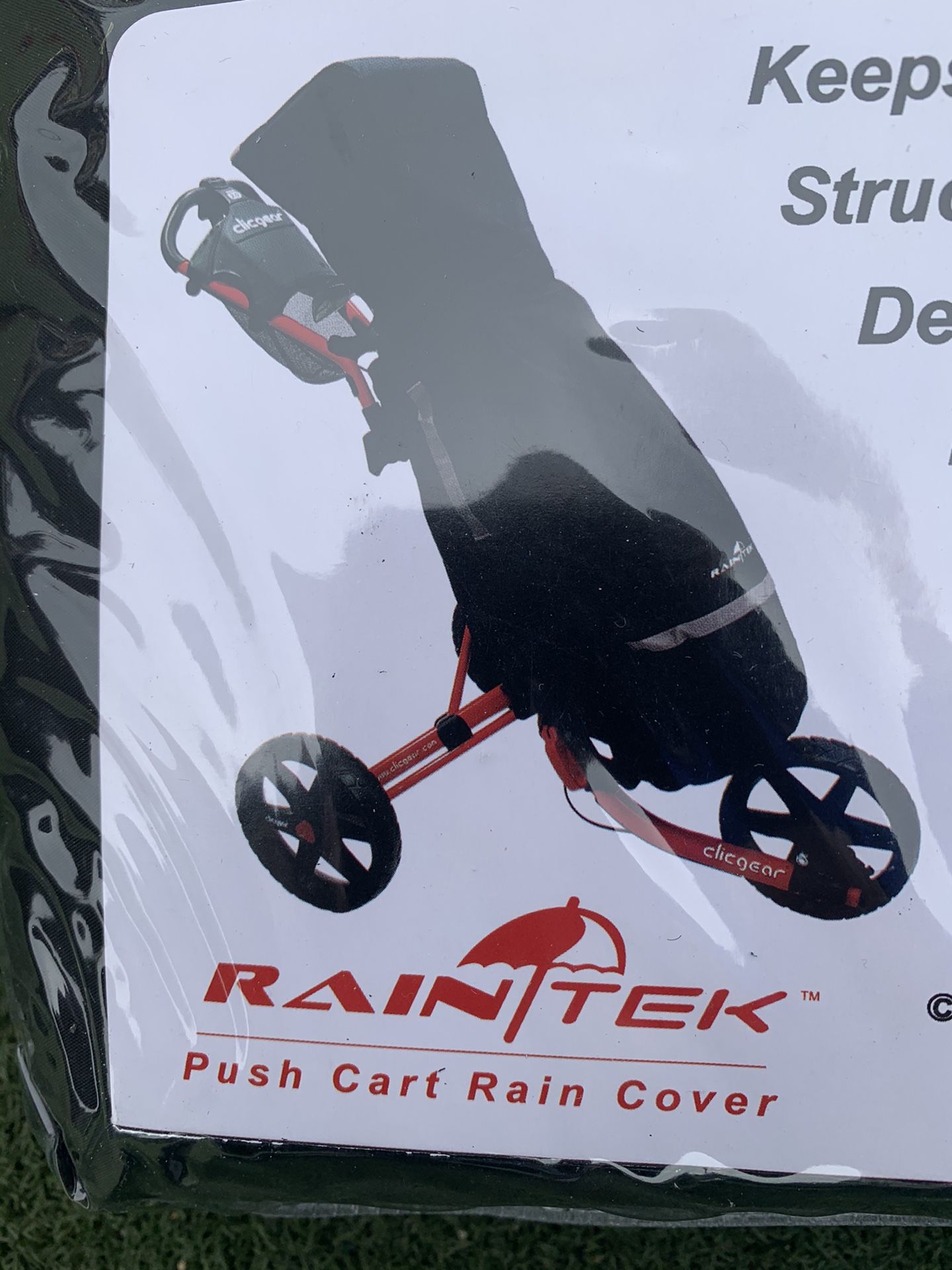 Rain Tek Waterproof Rain Protection Cover For Golf Bag W/Hood For Golf