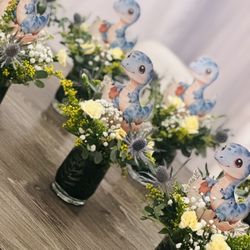 Baby Dino Centerpieces 