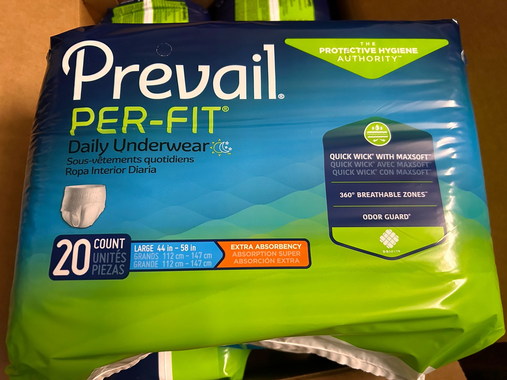 Adult Diaper Prevail Per Fit Daily Underwear
