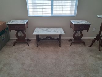 4-piece vintage Victorian-revival parlor set