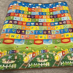 Baby Play Mat, Foam Floor Gym Rug, Non-Toxic, Non-Slip, Reversible, Waterproof, Great for Children,
