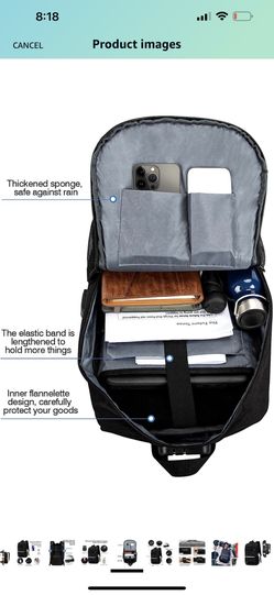 Backpack, Laptop Backpack Rucksack w/USB Charging Port,Anti-Theft Lock,Water Resistant,Fits up to 15.6-17 Inch Laptop, for College Business Travel Men