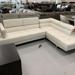 Antares White Modern Sectional