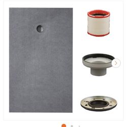 Waterproof Shower Pan With Off Center Drain 