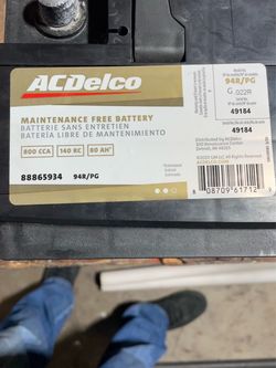 Ac-Delco Car Battery