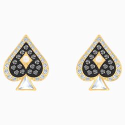TAROT MAGIC STUD PIERCED EARRINGS, MULTI-COLORED, GOLD-TONE PLATED - Retail $129