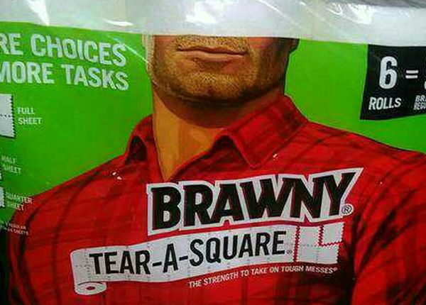 Brawny paper towels tear a square 6=9