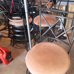 Brown Chairs Six Total 