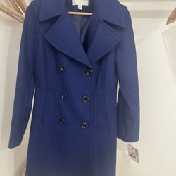 Anne Klein - Women's Double-Breasted Peacoat